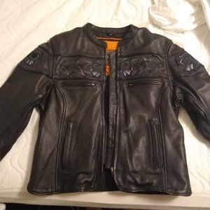 First Classics Womens Leather Motorcycle Jacket XL